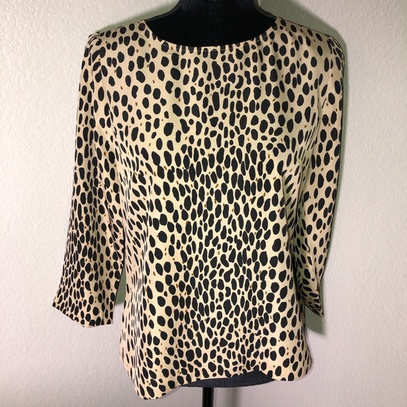 J.‎ Crew Leopard Print Scoop Neck Blouse Animal - Picture 4 of 8
